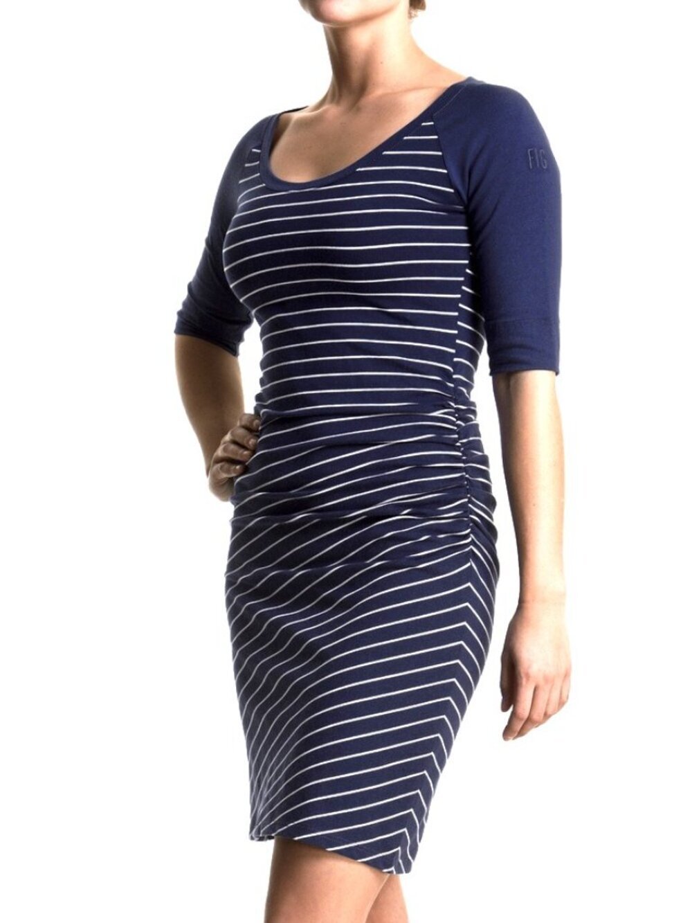 ⭐️ 5 for 20$! ⭐️ Fig Voyage Navy and White Striped Cotton Dress